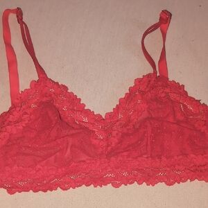 Savage X Fenty Red Lace Bralette